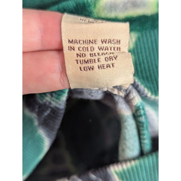 XCVI Psychedelic Tie-Dye Velour Pullover Hippie Boho Goblin Comfy Lounge Medium - Picture 7 of 7